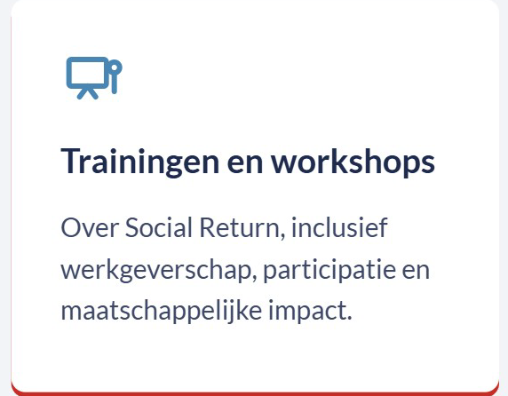 trainingen en workshops